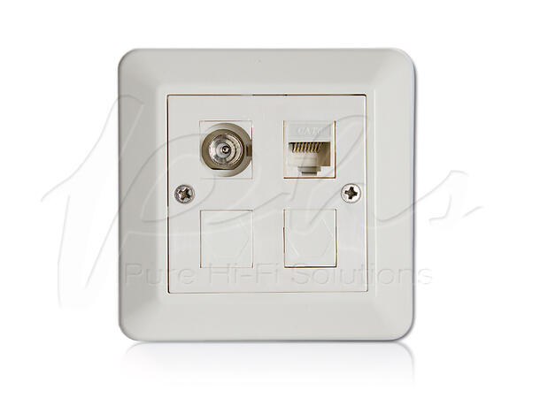 PHS-WP2  IEC - Cat6 Elko tilpasset plate m/ramme og tilbehør 